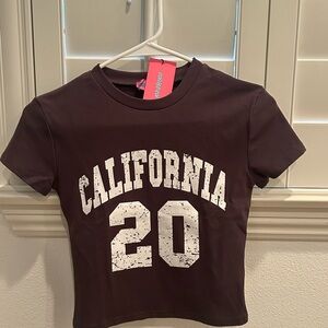 Brown California Graphic Tee